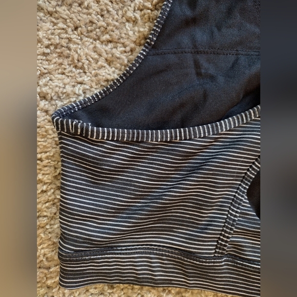 Tek Gear Black and Gray Striped Sports Bra - Picture 9 of 11